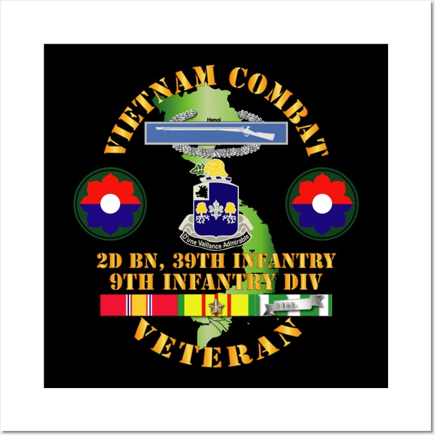 Vietnam Combat Infantry Veteran w 2nd Bn 39th Inf - 9th ID SSI Wall Art by twix123844